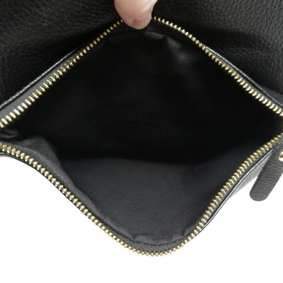 L. Credi Black Pebbled Leather Convertible Crossbody Backpack Purse Shoulder Bag main image 13